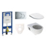 Cenově zvýhodněný závěsný WC set Geberit do lehkých stěn / předstěnová montáž+ WC Geberit Selnova SIKOGES3S2