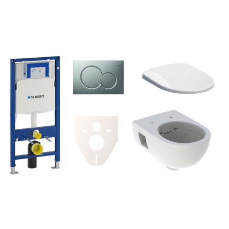 Cenově zvýhodněný závěsný WC set Geberit do lehkých stěn / předstěnová montáž+ WC Geberit Selnova SIKOGES3S3