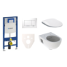 Cenově zvýhodněný závěsný WC set Geberit do lehkých stěn / předstěnová montáž+ WC Geberit Selnova SIKOGES3S5