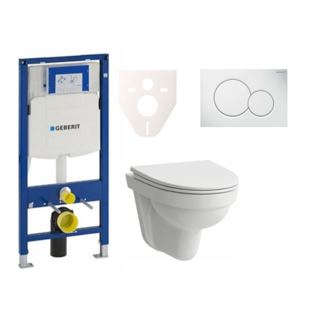 Cenově zvýhodněný závěsný WC set Geberit do lehkých stěn / předstěnová montáž+ WC Laufen Laufen Pro Nordic SIKOGES3H1