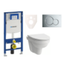 Cenově zvýhodněný závěsný WC set Geberit do lehkých stěn / předstěnová montáž+ WC Laufen Laufen Pro Nordic SIKOGES3H2