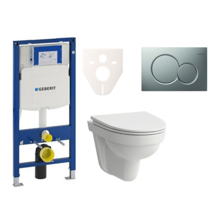 Cenově zvýhodněný závěsný WC set Geberit do lehkých stěn / předstěnová montáž+ WC Laufen Laufen Pro Nordic SIKOGES3H3