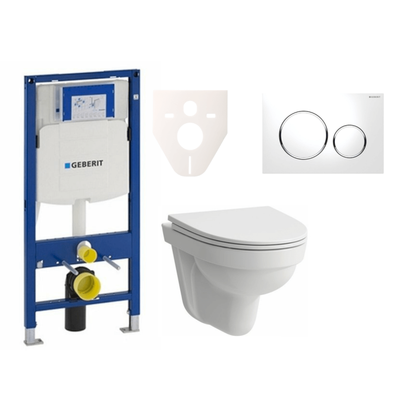 Cenově zvýhodněný závěsný WC set Geberit do lehkých stěn / předstěnová montáž+ WC Laufen Laufen Pro Nordic SIKOGES3H4