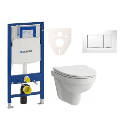 Cenově zvýhodněný závěsný WC set Geberit do lehkých stěn / předstěnová montáž+ WC Laufen Laufen Pro Nordic SIKOGES3H5