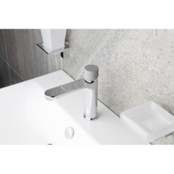 Umyvadlová baterie SAT Fusion bez výpusti páka beton SATBSFU271B