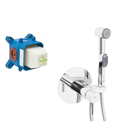 Bidetová baterie SAT včetně podomítkového tělesa chrom SATBSPBKT