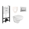 Cenově zvýhodněný závěsný WC set Jika do lehkých stěn / předstěnová montáž+ WC Fayans Neo SIKOJSJ3