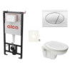Cenově zvýhodněný závěsný WC set Alca do lehkých stěn / předstěnová montáž+ WC S-Line S-line Pro SIKOASP2