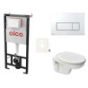 Cenově zvýhodněný závěsný WC set Alca do lehkých stěn / předstěnová montáž+ WC S-Line S-line Pro SIKOASP8