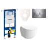 Cenově zvýhodněný závěsný WC set Geberit do lehkých stěn / předstěnová montáž+ WC VitrA VitrA Shift SIKOGES4N41
