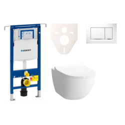 Cenově zvýhodněný závěsný WC set Geberit do lehkých stěn / předstěnová montáž+ WC VitrA VitrA Shift SIKOGES4N5