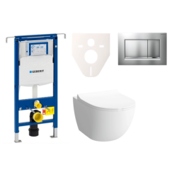 Cenově zvýhodněný závěsný WC set Geberit do lehkých stěn / předstěnová montáž+ WC VitrA VitrA Shift SIKOGES4N7