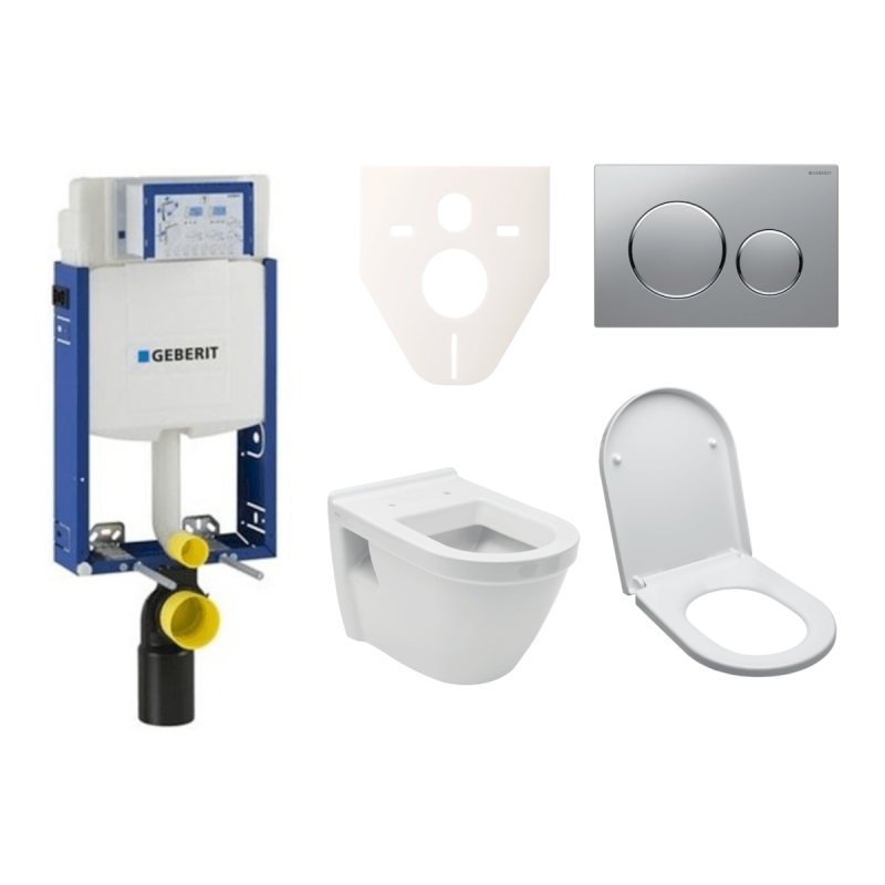 Cenově zvýhodněný závěsný WC set Geberit k zazdění + WC VitrA Integra vč. sedátka  SIKOGE2V42
