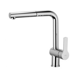 Dřezová baterie Paffoni West s vytahovací sprškou chrom WS185CR