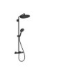 Sprchový systém Hansgrohe Croma-Select s termostatickou baterií matná černá 26890670