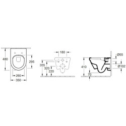 Wc závěsné Villeroy & Boch Omnia Architectura 4687R001