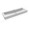 Umyvadlo na desku Kaldewei Puro 3168 120x46 cm alpská bílá otvor pro baterii uprostřed 907006013001
