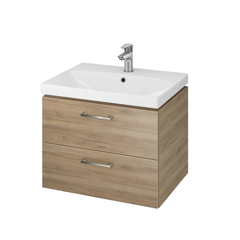 Koupelnová skříňka s umyvadlem Cersanit Lara 60x50,5x44,7 cm ořech S801-143-DSM