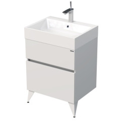 Koupelnová skříňka pod umyvadlo Naturel Luxe 60x56x46 cm bílá mat LUXE60BMBU