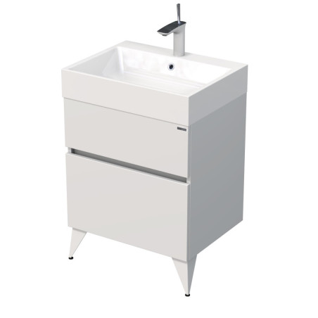 Koupelnová skříňka pod umyvadlo Naturel Luxe 60x56x46 cm bílá mat LUXE60BMBU