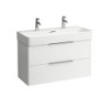 Umyvadlo Laufen Val 95x42 cm se dvěma otvory pro baterii H8102874001071