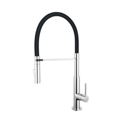 Dřezová baterie Novaservis se silikonovým ramínkem černá/chrom BLE4B