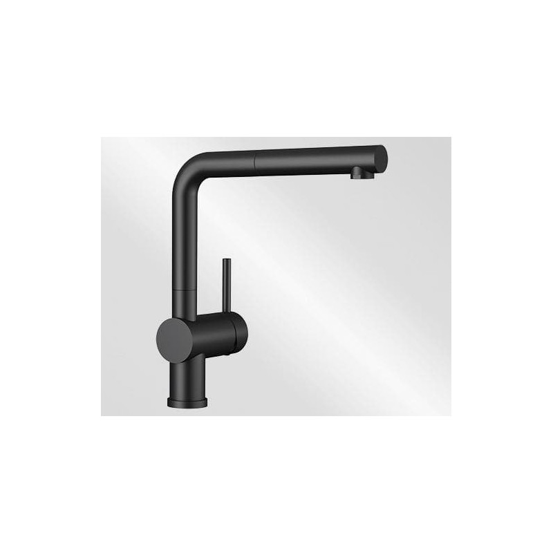 Dřezová baterie Blanco Linus-S s vytahovací sprškou černá matná 525807