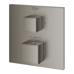 Termostat GROHE Grohtherm Cube bez podomítkového tělesa kartáčovaný Hard Graphite 24155AL0