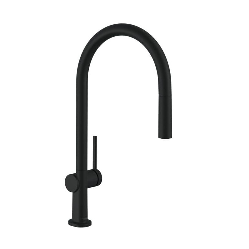 Dřezová baterie Hansgrohe Talis s vytahovací sprškou matná černá 72803670