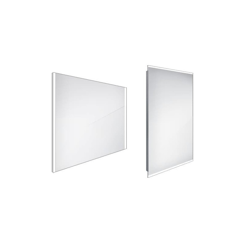 Zrcadlo bez vypínače Nimco 70x80 cm hliník ZP 11003