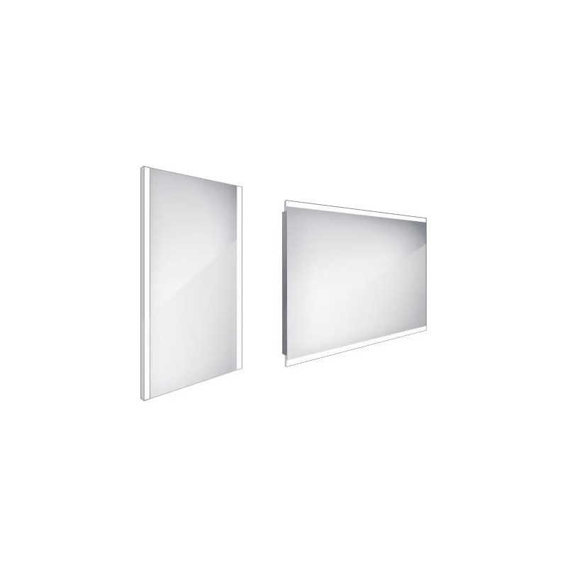 Zrcadlo bez vypínače Nimco 60x40 cm hliník ZP 11000