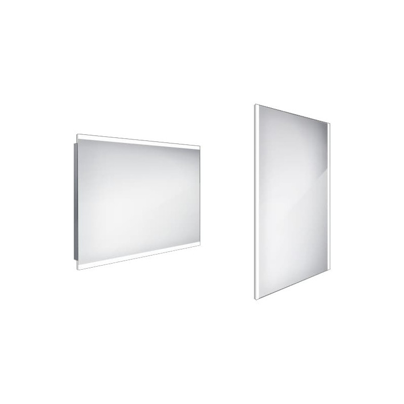 Zrcadlo bez vypínače Nimco 70x100 cm hliník ZP 12004