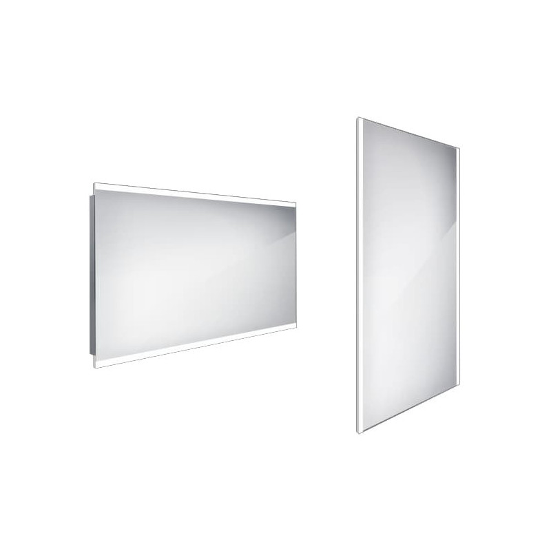 Zrcadlo bez vypínače Nimco 70x120 cm hliník ZP 12006