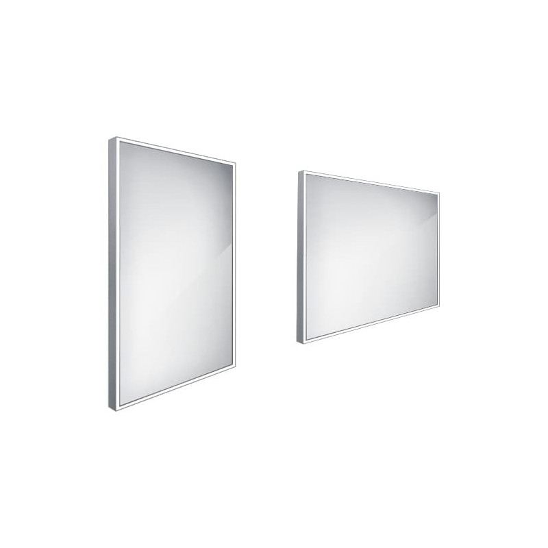 Zrcadlo bez vypínače Nimco 70x50 cm hliník ZP 13001