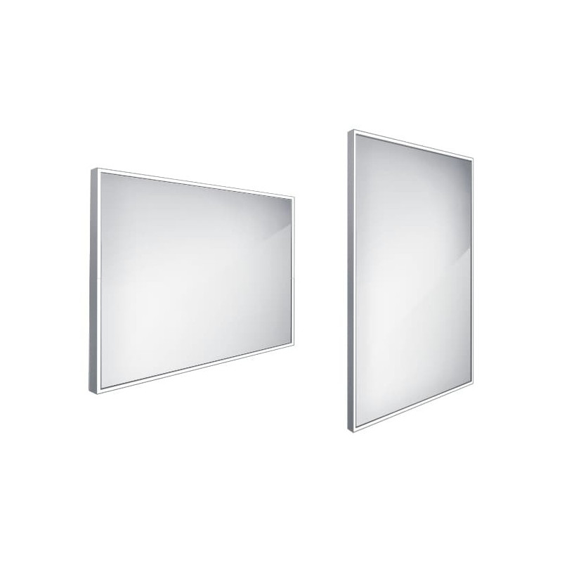Zrcadlo bez vypínače Nimco 70x100 cm hliník ZP 13004
