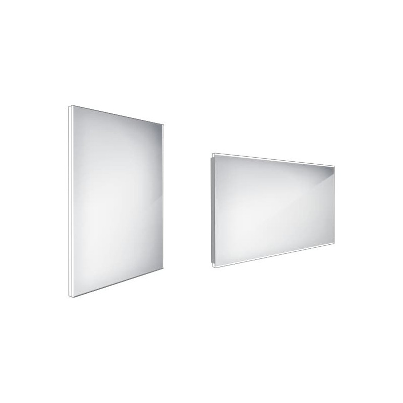 Zrcadlo bez vypínače Nimco 80x60 cm hliník ZP 9002