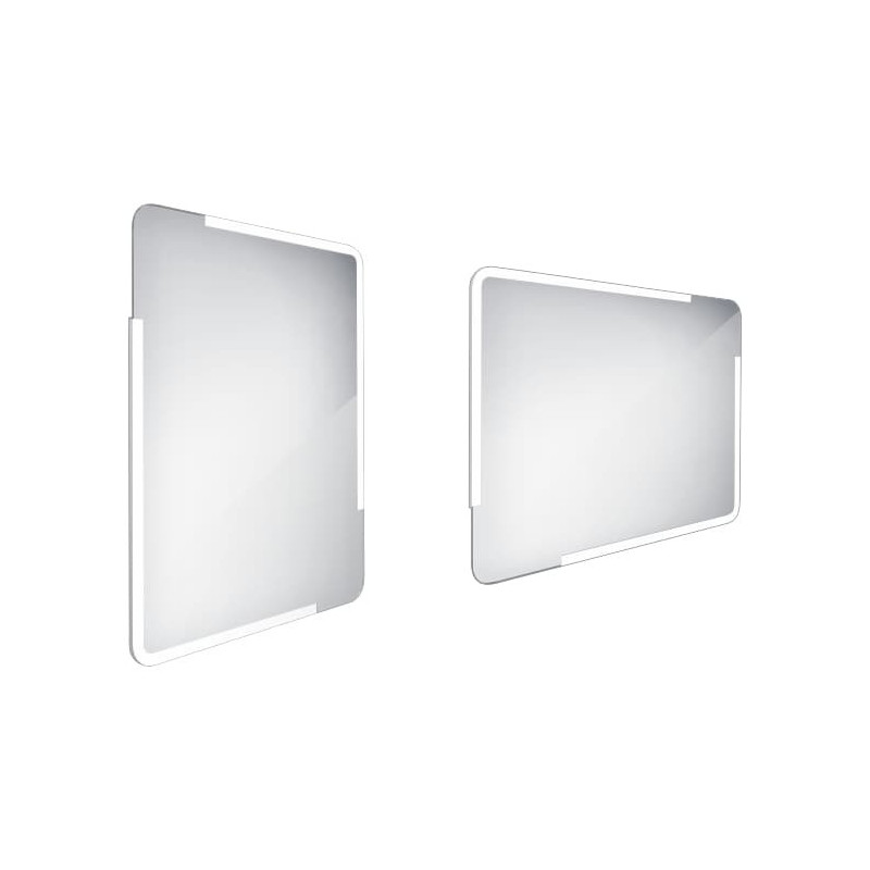 Zrcadlo bez vypínače Nimco 80x60 cm hliník ZP 15002