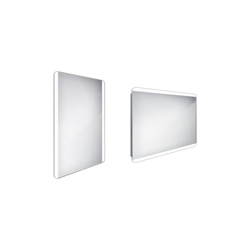 Zrcadlo bez vypínače Nimco 70x50 cm hliník ZP 17001