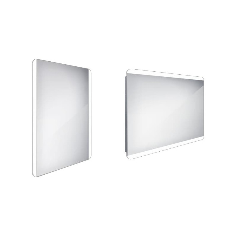 Zrcadlo bez vypínače Nimco 80x60 cm hliník ZP 17002