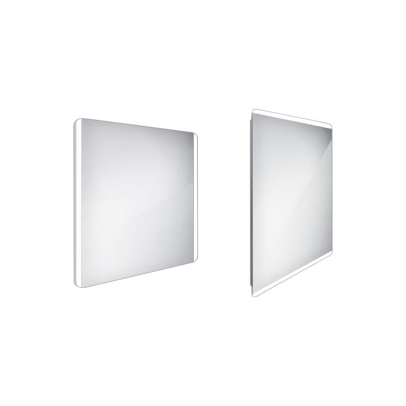 Zrcadlo bez vypínače Nimco 70x80 cm hliník ZP 17003