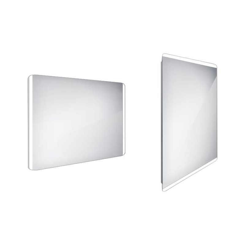 Zrcadlo bez vypínače Nimco 70x100 cm hliník ZP 17004