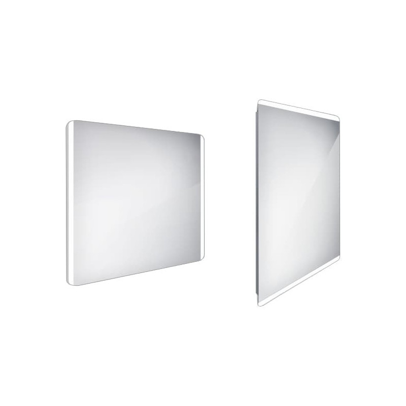 Zrcadlo bez vypínače Nimco 70x90 cm hliník ZP 17019