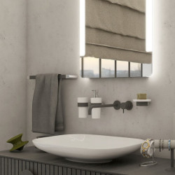 Držák ručníků Nimco Nava černá/chrom NA28061