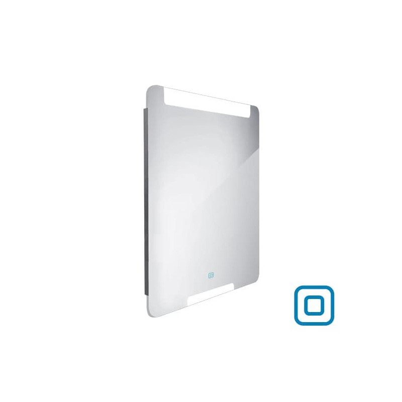 Zrcadlo se senzorem Nimco 60x80 cm hliník ZP 22002V
