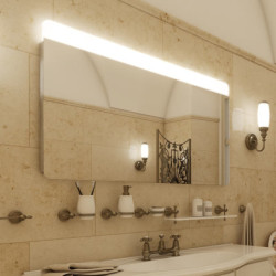 Zrcadlo bez vypínače Nimco 140x70 cm hliník ZP 23008