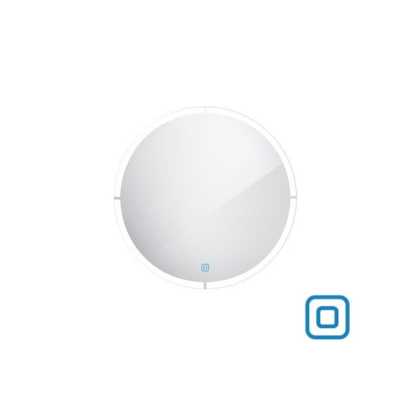 Zrcadlo se senzorem Nimco 60x60 cm hliník ZP 24000RV