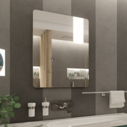 Zrcadlo bez vypínače Nimco 60x80 cm hliník ZP 25002