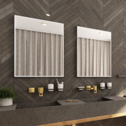 Zrcadlo bez vypínače Nimco 60x80 cm černá ZPC 13002-90