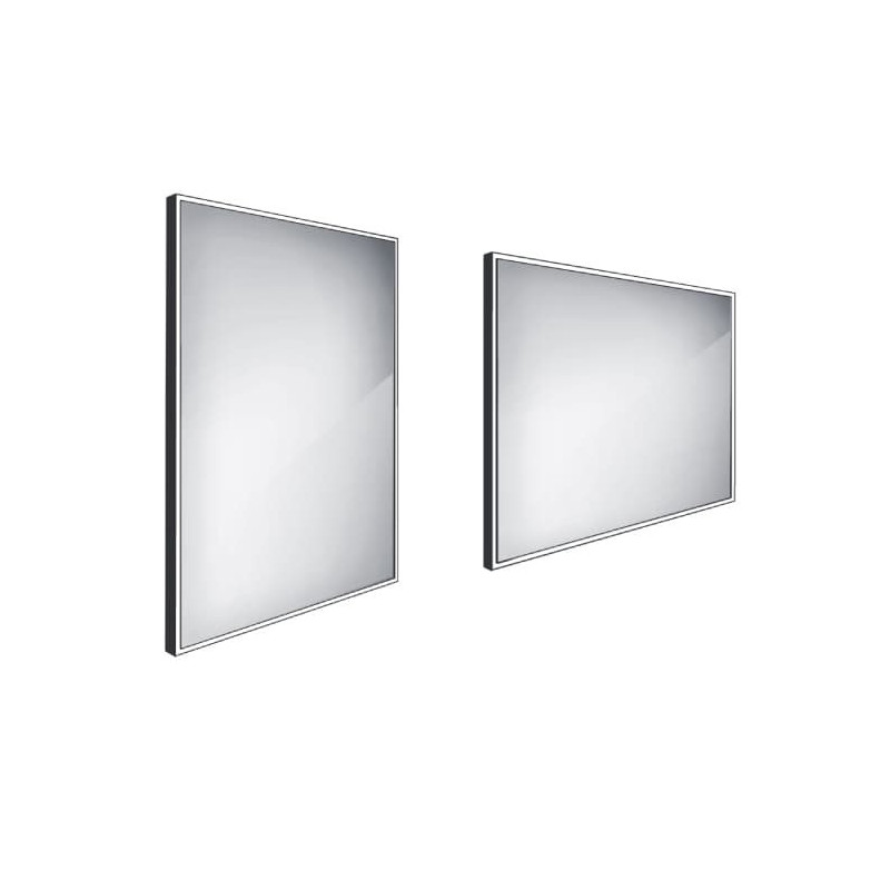 Zrcadlo bez vypínače Nimco 60x80 cm černá ZPC 13002-90