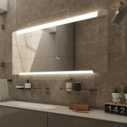 Zrcadlo bez vypínače Nimco 140x70 cm hliník ZP 22008